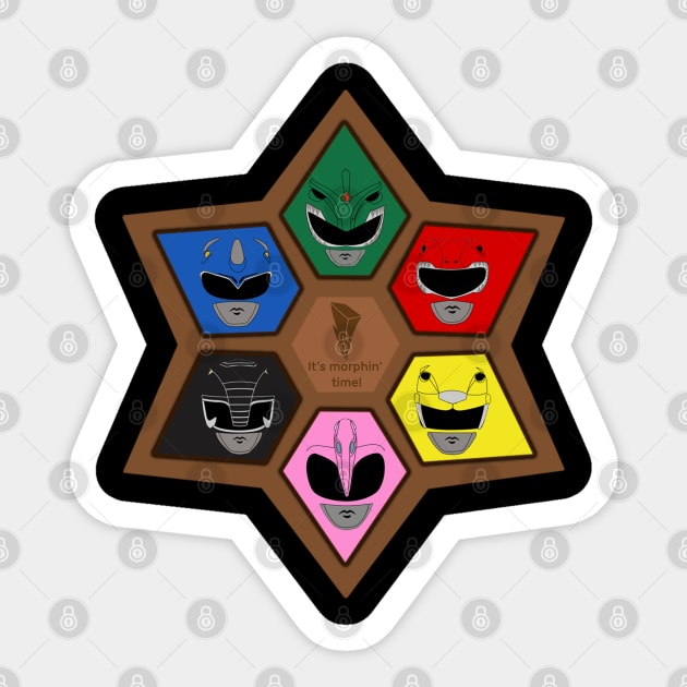 It's Morphin Time Sticker by joshgerald